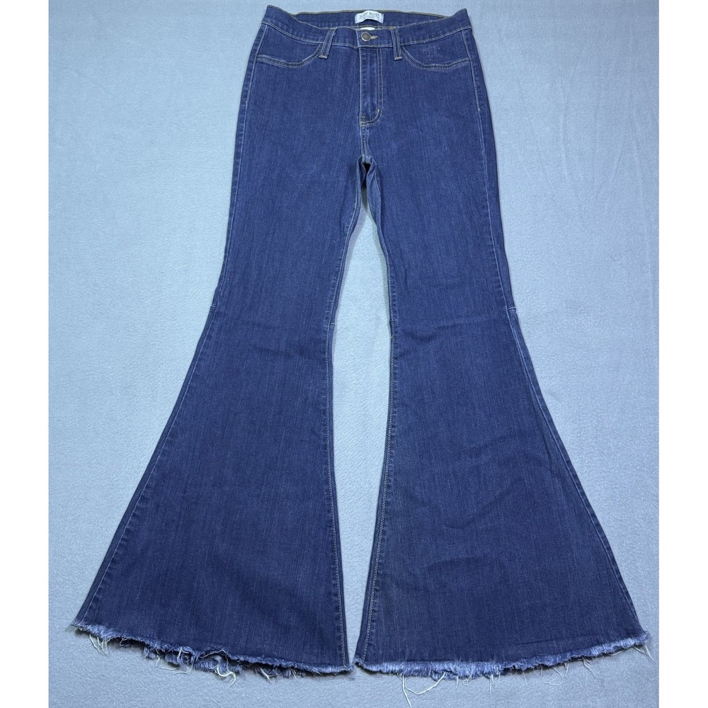 Judy Blue Jeans Womens 11/30 (30x32) Super Flare Highrise Stretch Hippie Boho